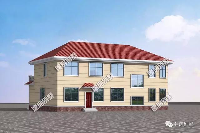 17.5×11.9米農(nóng)村二層別墅設(shè)計方案，既美觀又實用！