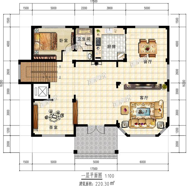 歐式豪華三層別墅設計，帶地下室和挑空客廳，樓中樓高檔又大氣