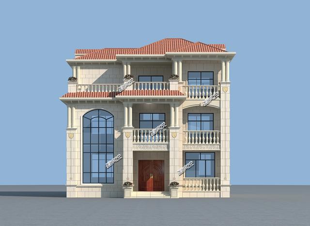 11x12米歐式三層別墅，豪華大氣、方正實用，華麗麗得非常漂亮