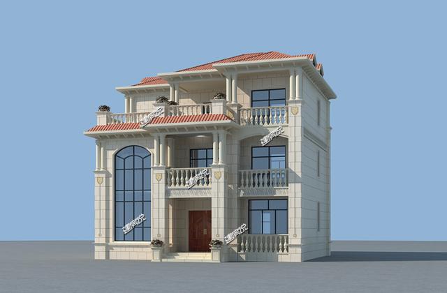 11x12米歐式三層別墅，豪華大氣、方正實用，華麗麗得非常漂亮