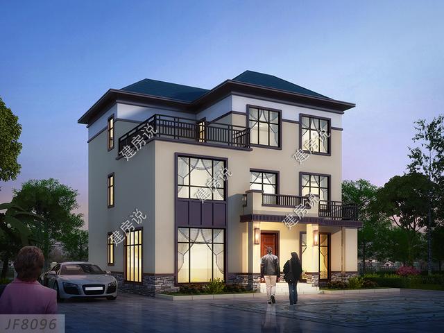 非常漂亮的三層農(nóng)村別墅，11x12米三種建造方案，了解一下不吃虧