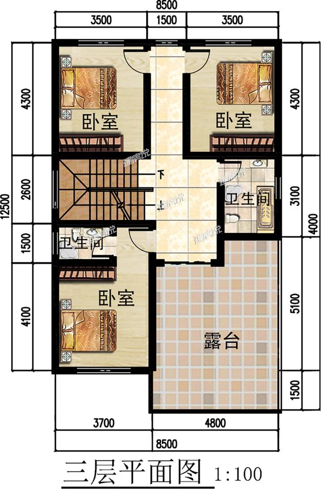 非常受歡迎的三層徽派別墅，戶型方正韻味十足，已有60戶建成