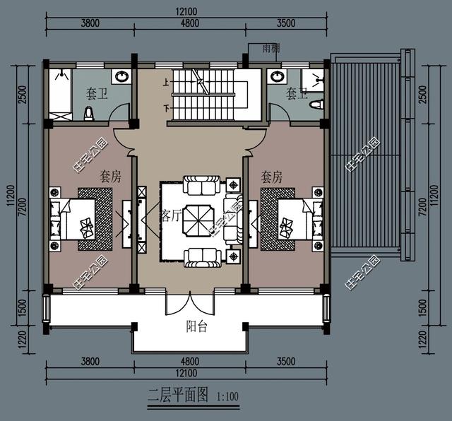 農(nóng)村自建房還是中式設(shè)計好，15X11米的徽派合院別墅，滿足你的所有要求