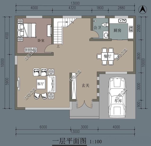 現(xiàn)代風(fēng)格三層農(nóng)村別墅，13×10米多落地窗多套間，這樣的設(shè)計(jì)30年不過時(shí)