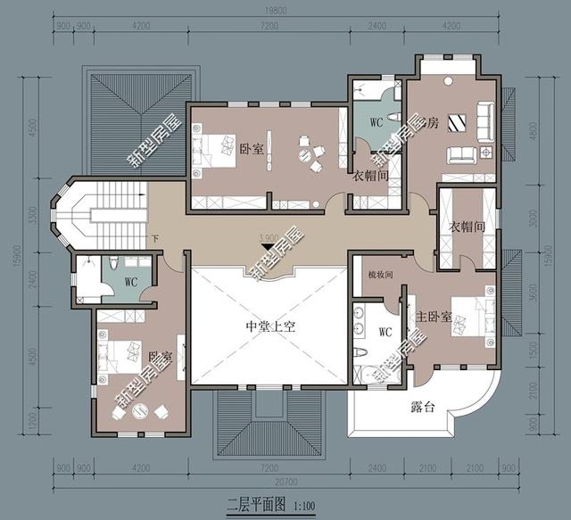8套農(nóng)村自建別墅設(shè)計(jì)，都有堂屋大露臺(tái)，第4套最漂亮