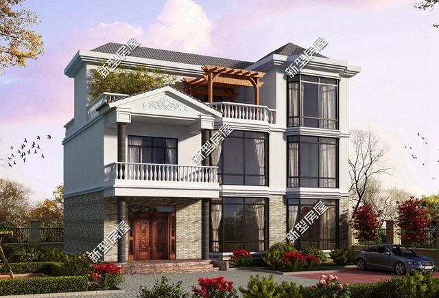 8套農(nóng)村自建別墅設(shè)計(jì)，都有堂屋大露臺(tái)，第4套最漂亮