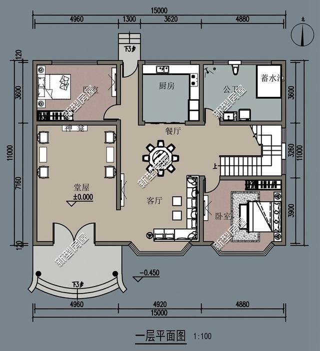 8套農(nóng)村自建別墅設(shè)計(jì)，都有堂屋大露臺(tái)，第4套最漂亮