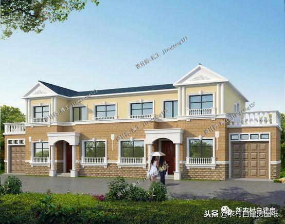 農(nóng)村兄弟最愛(ài)的雙拼別墅設(shè)計(jì)，大家都喜歡這5款，第1套18萬(wàn)就能建？