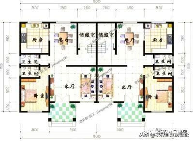 農(nóng)村兄弟最愛(ài)的雙拼別墅設(shè)計(jì)，大家都喜歡這5款，第1套18萬(wàn)就能建？