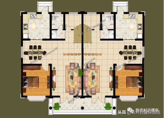 農(nóng)村兄弟最愛(ài)的雙拼別墅設(shè)計(jì)，大家都喜歡這5款，第1套18萬(wàn)就能建？