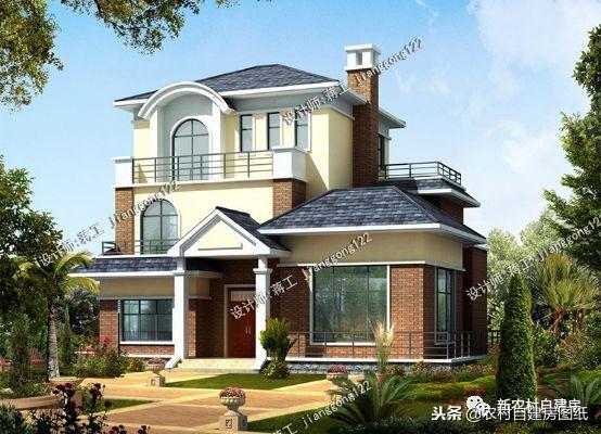 占地150平的三層別墅設計，又一經(jīng)典作品，有錢一定要建的別墅豪宅