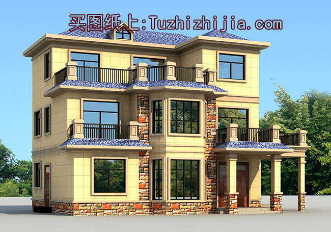 6套建房三層別墅圖紙，一家人幸福美滿得過(guò)日子！