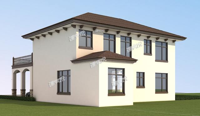 獨(dú)特新穎的農(nóng)村二層別墅設(shè)計(jì)，帶有庭院和車(chē)庫(kù)，這外觀非常漂亮