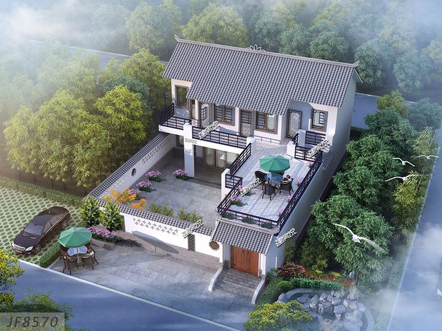 農(nóng)村小伙在老家給父母建了一棟養(yǎng)老別墅，父母開心的像個孩子