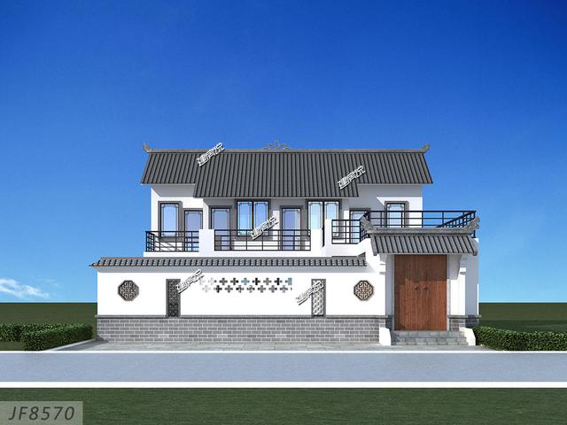 農(nóng)村小伙在老家給父母建了一棟養(yǎng)老別墅，父母開心的像個孩子