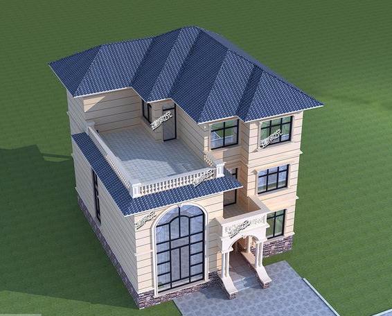 家大業(yè)大就建這棟歐式豪華三層別墅，面子里子都全了