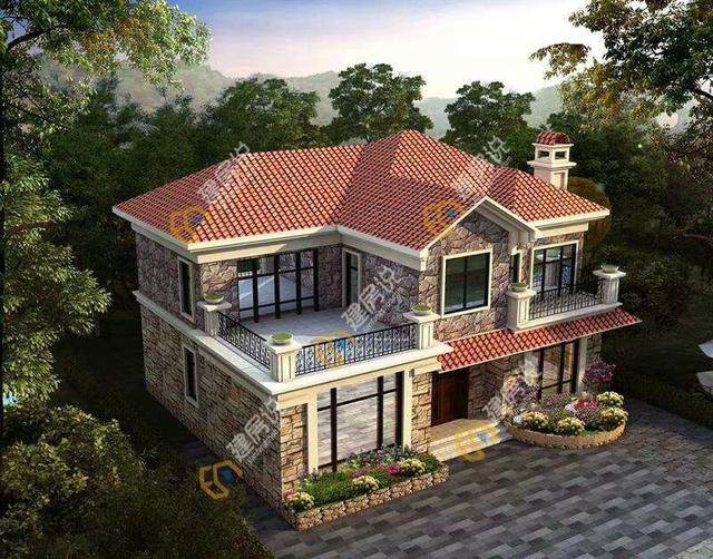 最美的農(nóng)村二層別墅設(shè)計，深受大家歡迎，建成實景美翻了