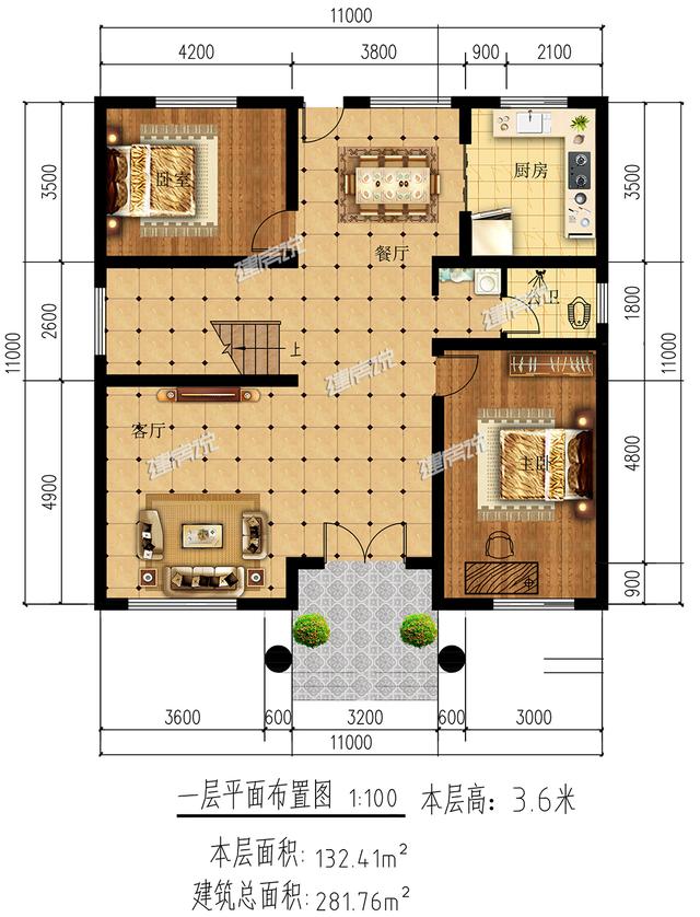平屋頂二層別墅設(shè)計(jì)圖，還帶陽(yáng)光房好，看又實(shí)用