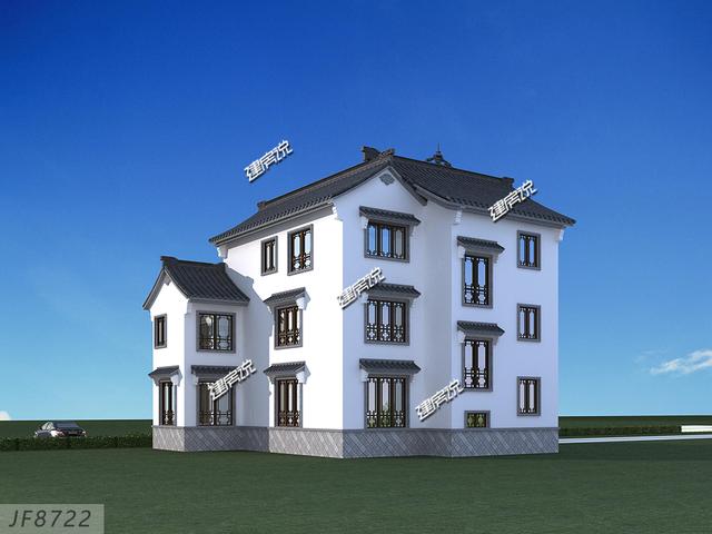 建了棟三層徽派別墅，我家是村里最美的，漂亮接地氣，享受極了