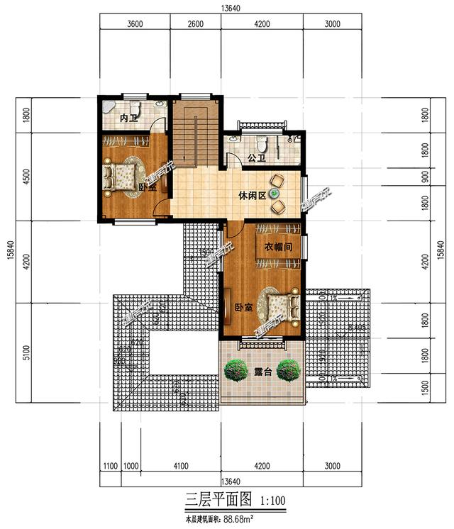 建了棟三層徽派別墅，我家是村里最美的，漂亮接地氣，享受極了