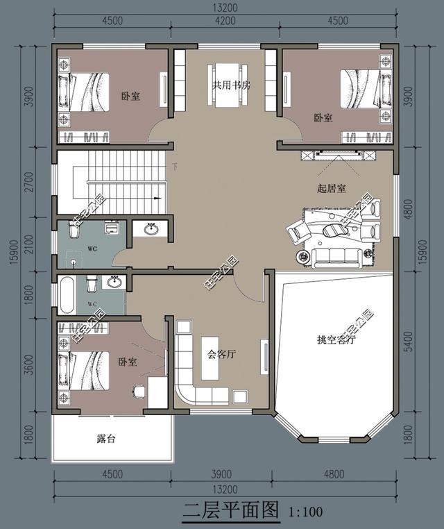 13X15米二層別墅設計，農(nóng)村蓋別墅還是2層受歡迎，有圖有真相