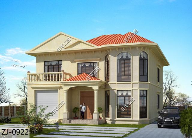 13X15米二層別墅設計，農(nóng)村蓋別墅還是2層受歡迎，有圖有真相