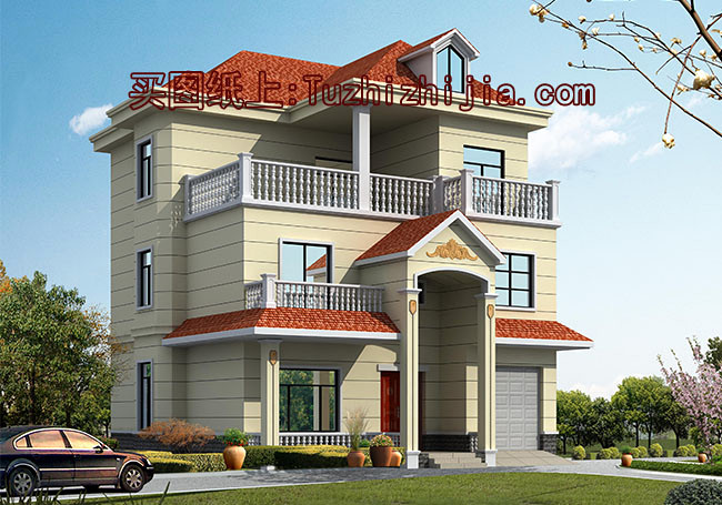 農(nóng)村2層半現(xiàn)代別墅圖片大全，時尚漂亮、讓人羨慕！