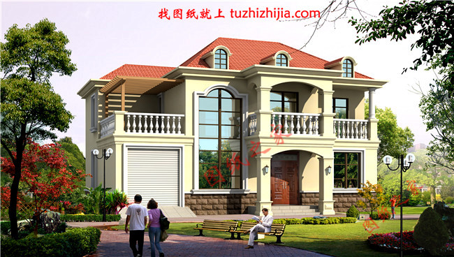 農(nóng)村30萬別墅款式圖片及設(shè)計(jì)圖，耐看又實(shí)用的二層小別墅！