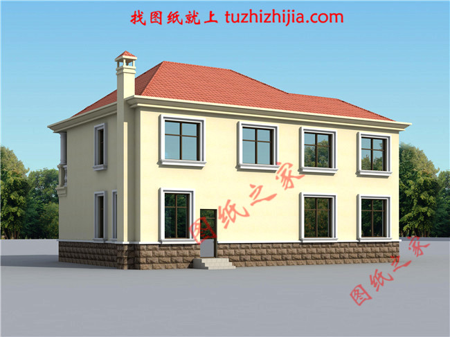 農(nóng)村30萬別墅款式圖片及設(shè)計(jì)圖，耐看又實(shí)用的二層小別墅！