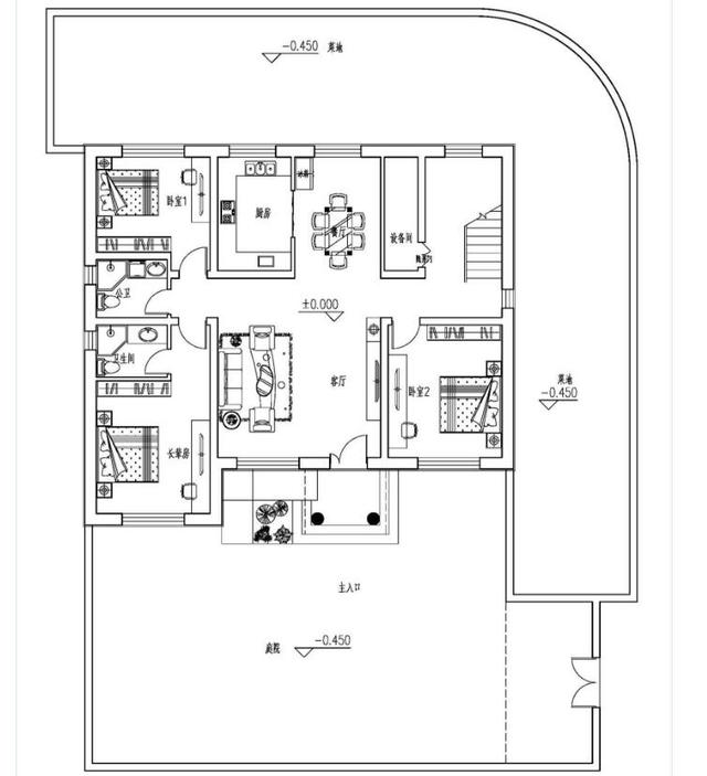 18年最新農(nóng)村二層別墅戶型圖及效果圖，6室3廳主體只要35萬！
