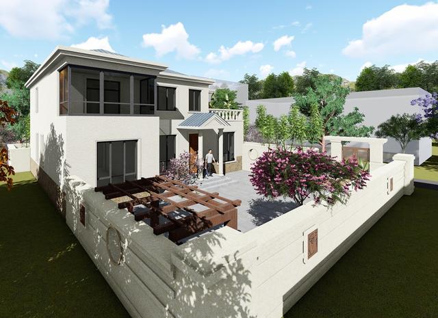 18年最新農(nóng)村二層別墅戶型圖及效果圖，6室3廳主體只要35萬！