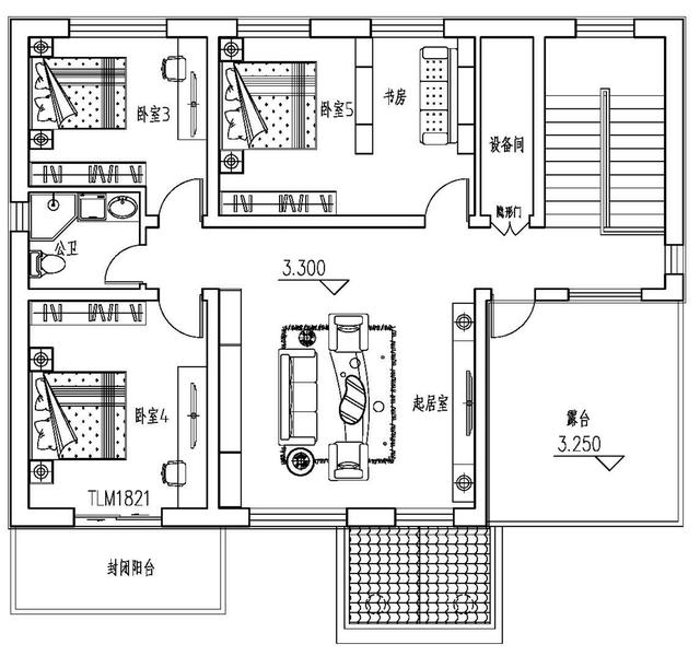 18年最新農(nóng)村二層別墅戶型圖及效果圖，6室3廳主體只要35萬！