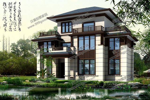 自建房造價(jià)是多少？這3套新中式帶庭院別墅設(shè)計(jì)給你答案！