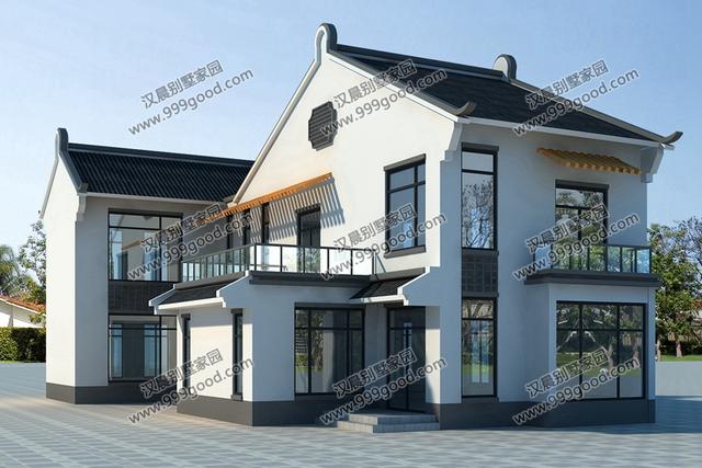 自建房造價(jià)是多少？這3套新中式帶庭院別墅設(shè)計(jì)給你答案！