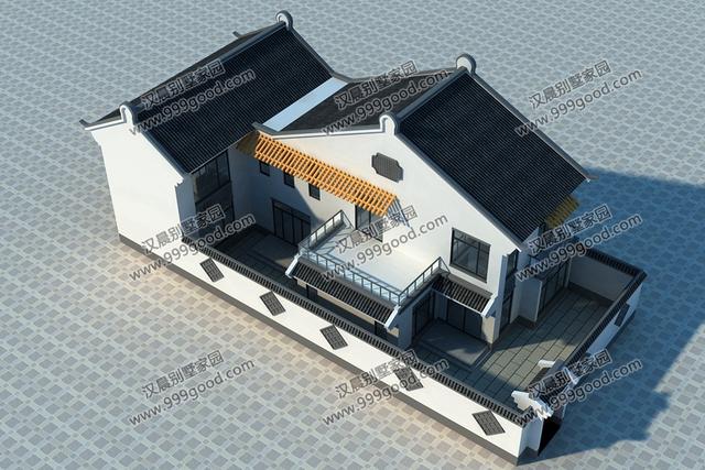 自建房造價(jià)是多少？這3套新中式帶庭院別墅設(shè)計(jì)給你答案！