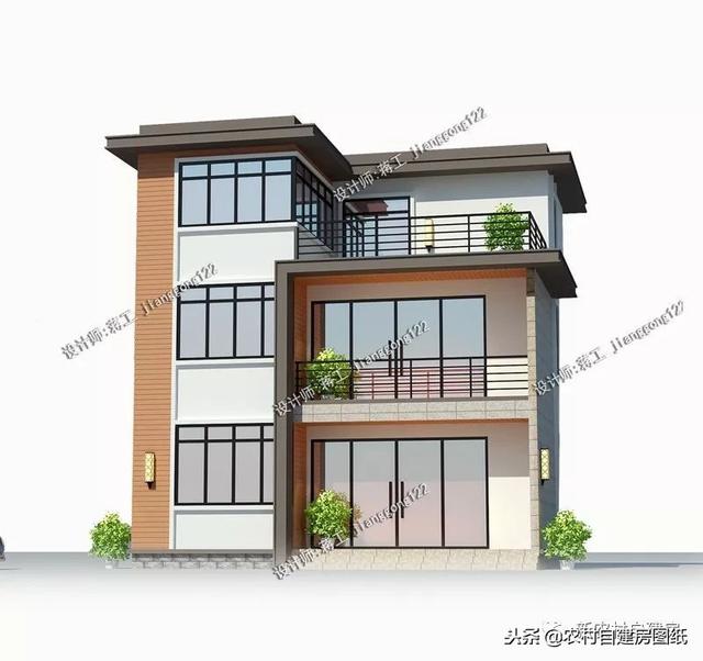 80平宅基地怎么建房？這套現(xiàn)代風(fēng)別墅設(shè)計(jì)把農(nóng)村提高了一個(gè)檔次