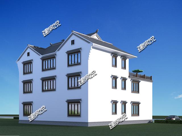 見了這棟最漂亮的四合院別墅，一下就成了全村的焦點，鄰居天天來串門