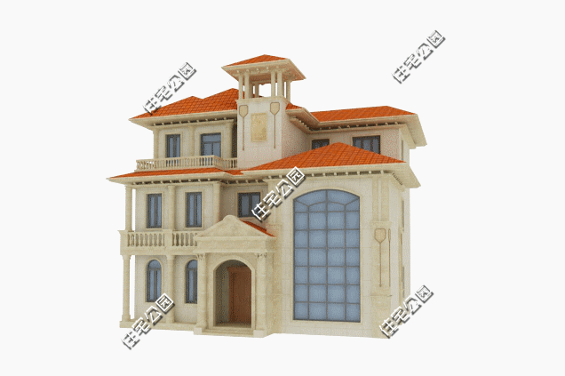 歐式三層別墅設(shè)計(jì)圖，健身房陽(yáng)臺(tái)全都有，這樣的房子最適合生活