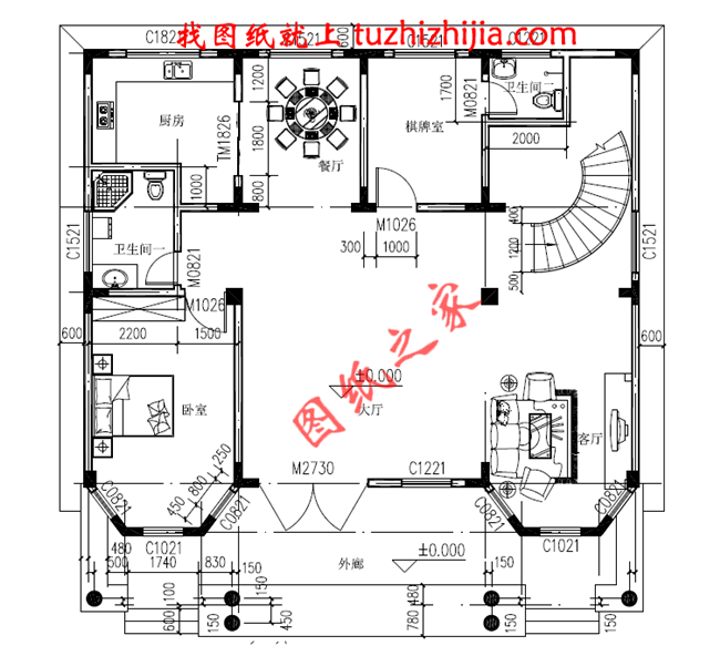 非常好看的農(nóng)村二層半別墅設(shè)計(jì)，建成后一定會(huì)被村里人踏破門檻！