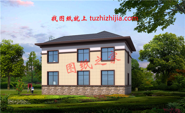 新農(nóng)村二層樓房圖片造價(jià)25萬(wàn)設(shè)計(jì)，大家都能建起這么漂亮的小別墅！