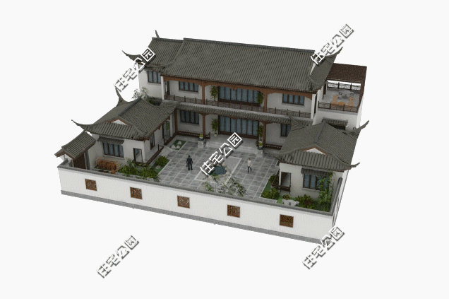 最適合養(yǎng)老的農(nóng)村別墅設(shè)計，除了這棟中式合院，再也找不出別的