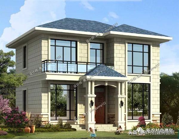 7套100平左右的農(nóng)村別墅設(shè)計圖紙，4套二層3套三層，小戶型精致實用！