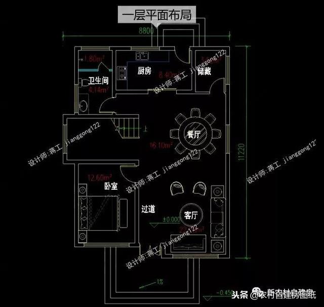 7套100平左右的農(nóng)村別墅設(shè)計圖紙，4套二層3套三層，小戶型精致實用！
