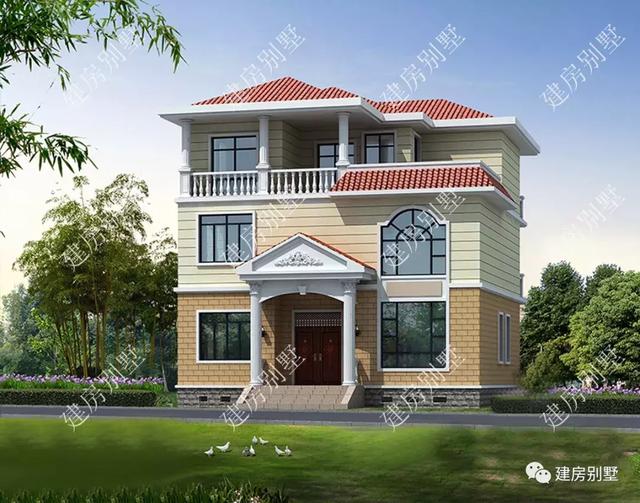 110平米三層自建房，這么好的房子建起來，親戚都仿建