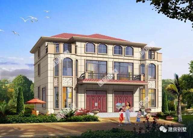 兩套非常漂亮的雙拼別墅設(shè)計(jì)，城里房子再多，農(nóng)村也不能少一棟屋