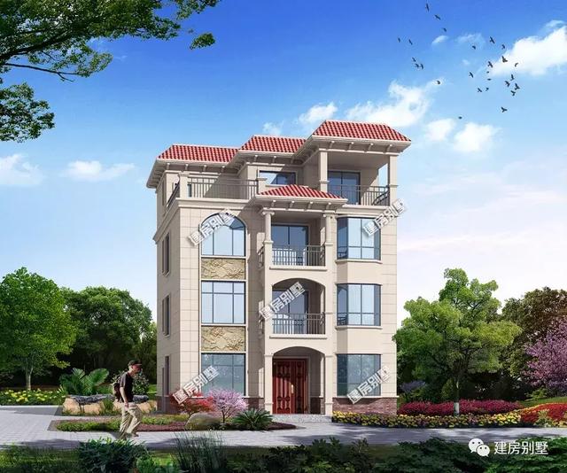 面寬11米的四層別墅圖紙，第二套適合兄弟共建