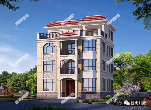 面寬11米的四層別墅圖紙，第二套適合兄弟共建