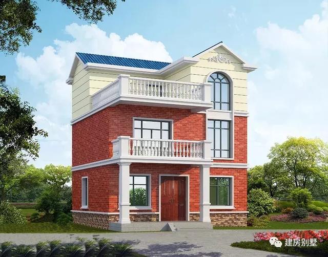小面寬的農(nóng)村三層別墅設(shè)計(jì)，簡(jiǎn)單又實(shí)用，施工隊(duì)極力推薦