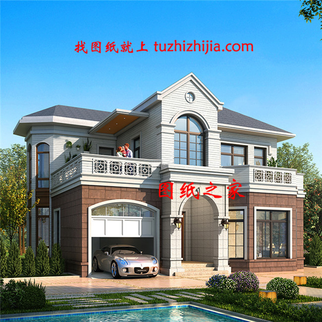 新農(nóng)村自建二層小樓圖，時尚大方，外型精美，室內(nèi)布局也很贊