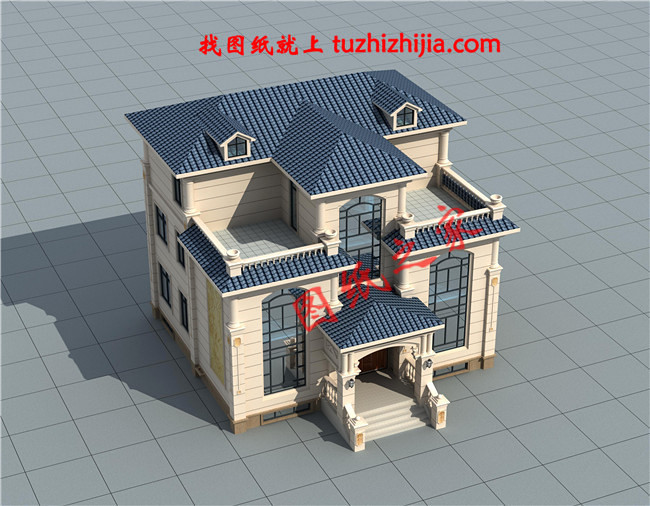 2024年新款別墅外觀圖三層戶型設(shè)計(jì)，適合人口較多的家庭修建！